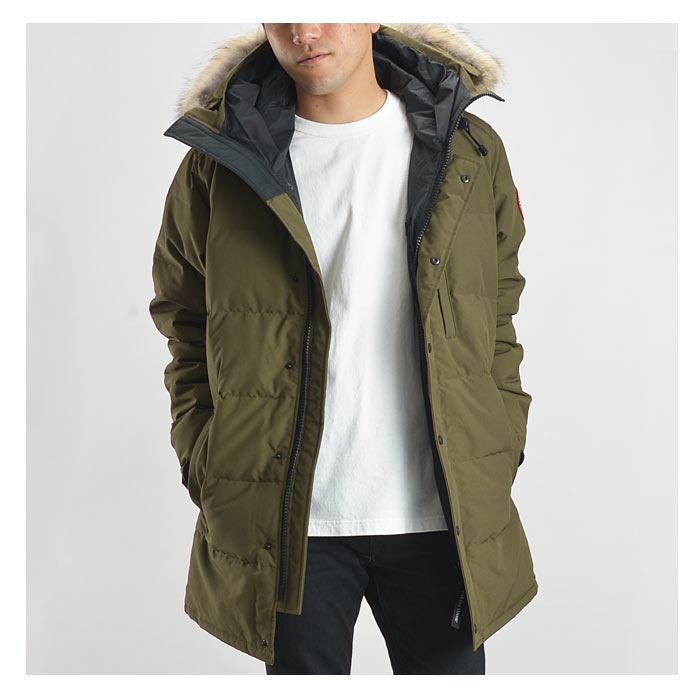 カナダグース CANADA GOOSE フーデッド ダウンジャケット メンズ アウター コート 大きいサイズ ブラック ミニタリー カーキ CARSON PARKA 3805M 49