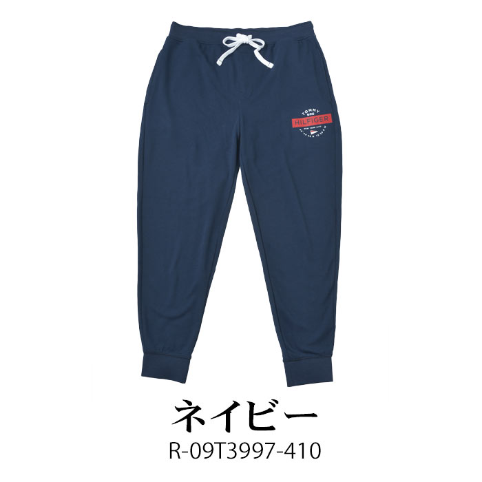 TOMMY HILFIGER トミーヒルフィガー メンズ ネイビー グレー スウェットパンツ ロゴ プリント スエット ボトムス ロングパンツ