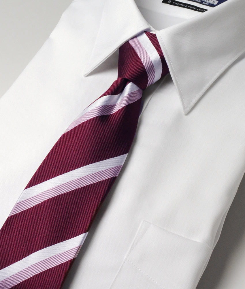 ビジネスネクタイ ワンタッチ 簡単装着 ファスナータイ クイックタイ ニットタイ 8cm幅 6cm幅 メンズ 赤 青 レジメンタル ストライプ ドット ポリエステル素材 春夏秋冬