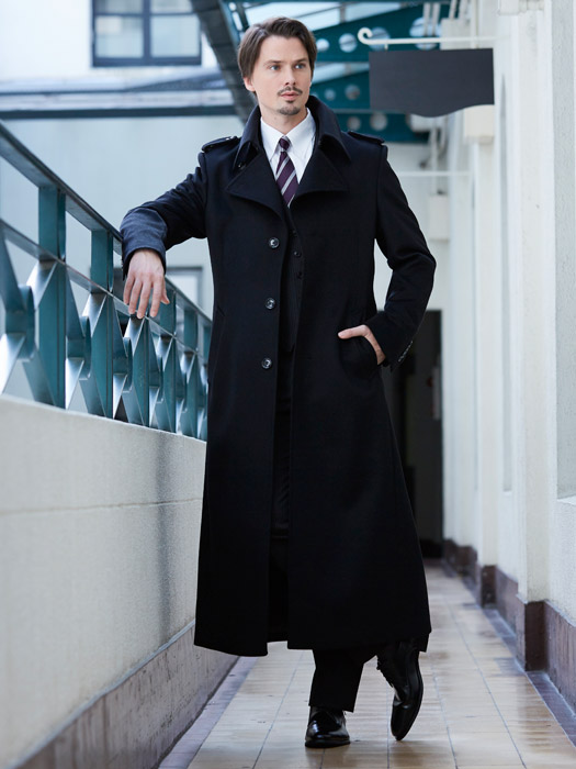 インパクト抜群の超ロングトレンチコート メンズスーツのスーツスタイルmarutomi 公式通販